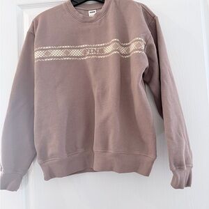 Victoria's Secret Pink Women's Brown Crewneck Sweater